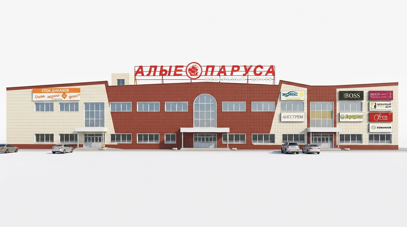 3D-визуализация мебельного центра «Алые Паруса»